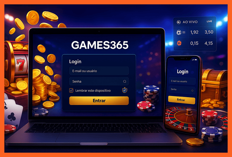 Registro na GAMES365 Garante Acesso a uma Vasta Seleção de jogo