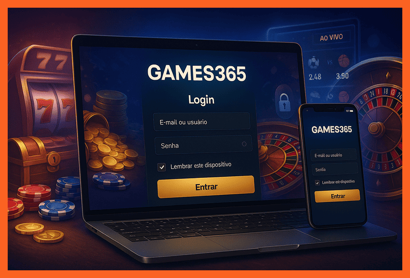 Criar uma nova Conta no plataforma GAMES365